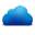 Cloud Plain Blue Icon 32x32 png